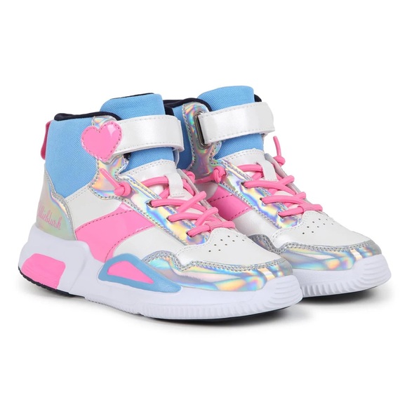 Billieblush Holographic Pink and Blue Kids\' Sneakers